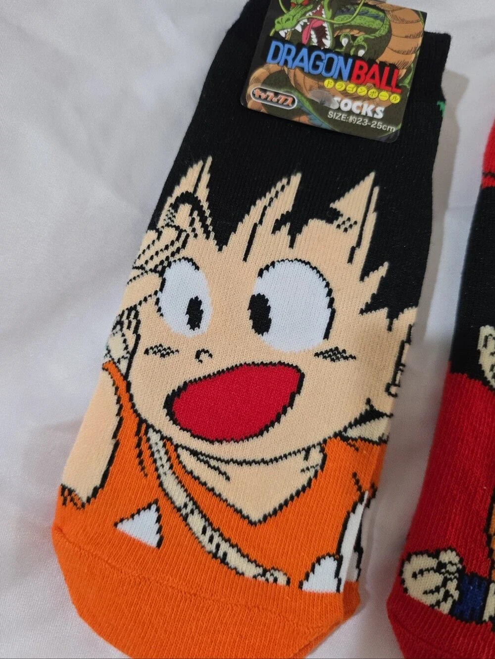 NWT Dragon Ball Anime Novelty No Show Socks Bundle Japan Goku Vegeta 23-25 cm